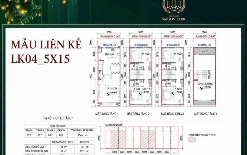 : Khai Thác Đa Năng Cùng Nhà Phố 5x15m Vinhomes Sài Gòn Park – 1 Trệt 3 Lầu Đẳng Cấp